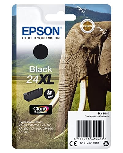 Image of Epson Elephant Ink Cartridge for Expression Photo XP-960 Series - Black