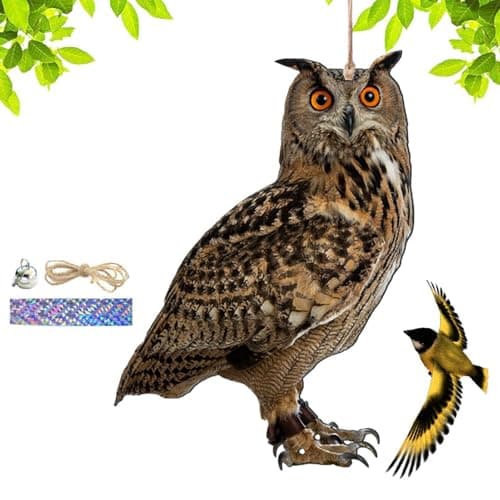 Image of Hawk Bird Scarer, Bird Repel Scarecrow, 2D Owl Scarecrow Pendant Garden Protector, Waterproof Decorative Fake Birds Scar Device For Patio, Balcony, Yard, Garden & Outdoor Decoration