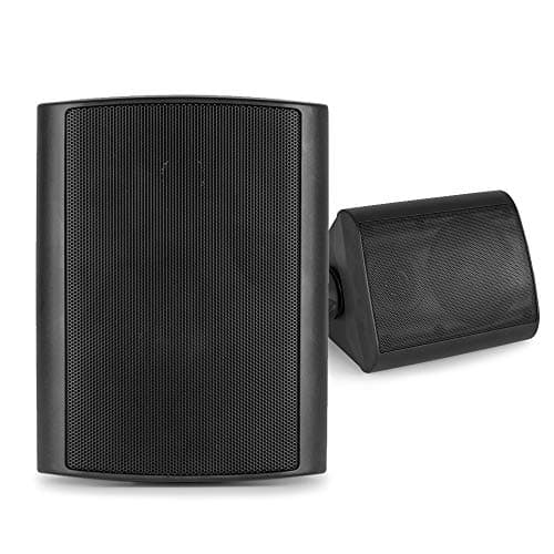 Image of Power Dynamics BGO65 Wall Mount Weatherproof Speaker Pair – Black 6.5” Outdoor Passive Speakers with IP56 Rating for Garden, Patio, Marine, and Indoor Audio Installations