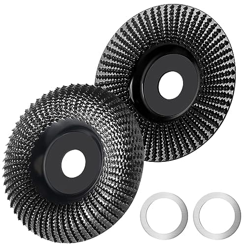 Image of Wood Sanding Disc for Angle Grinder 115 mm Flap Disc, Pack of 2 Woodworking Tools Polishing, Finishing, Wood Shaping, Grinding, Sculpting Disc, Cotton Wax Wound Closure