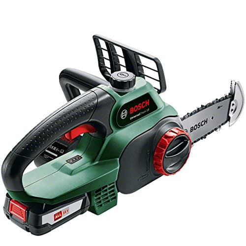 Image of Bosch UNIVERSALCHAIN 18v Cordless Chainsaw 200mm 1 x 2.5ah Li-ion