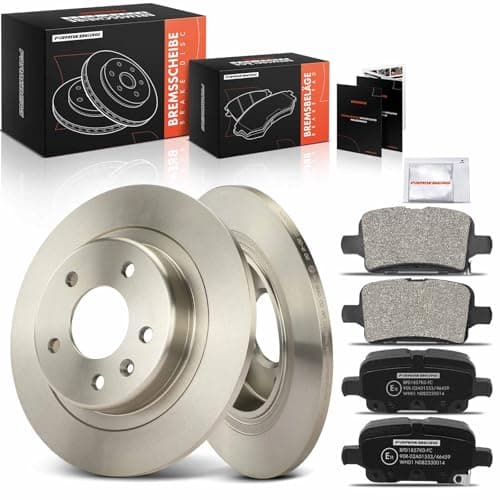 Image of Frankberg Brake Kit incl. 2x Brake Disc + 4x Brake Pad Rear Compatible with Insignia B Sports Tourer Z18 Insignia B Grand Sport Z18 Replace# 39037199,95526568