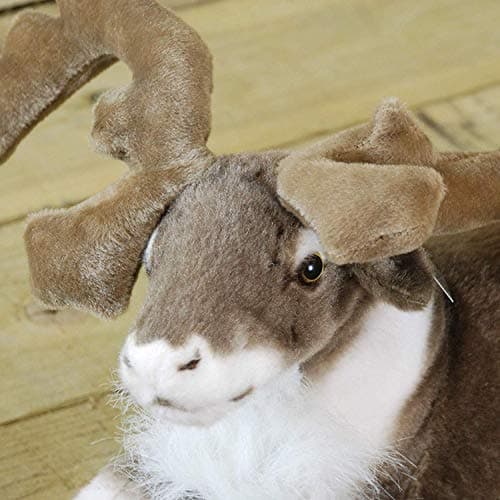 Image of 40cm Sitting Fabric Plush Reindeer Christmas Decoration / Ornament