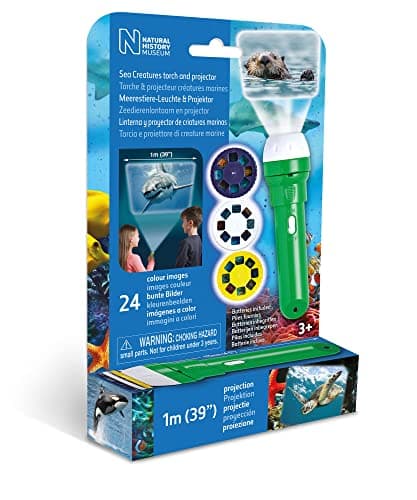 Image of Natural History Museum Sea Creatures Torch and Projector,Multicolor,11.5 x 3 x 3 centimeters