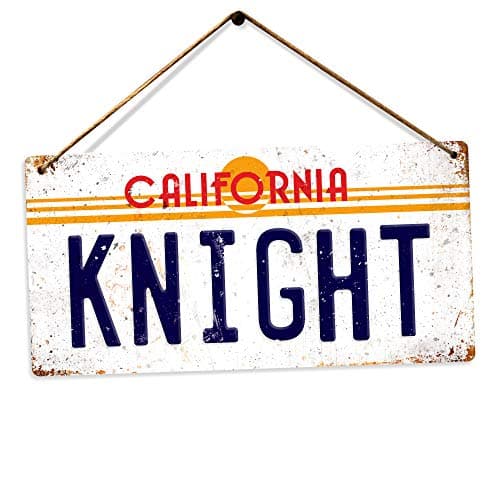 Image of Knight Rider Numberplate – Twine | Printed Metal Wall Sign Plaque