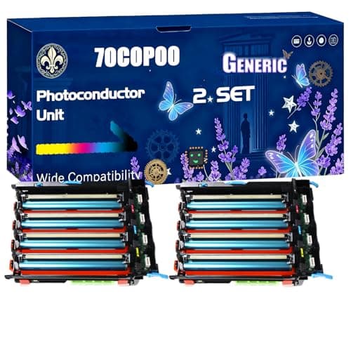 Image of 70C0P00 Photoconductor Unit Compatible for Lexmark CS517de CS317dn CS410DTNW CS510DE XC2132 XC2130 Printers, Black High Yield 40000 Pages Printer Accessories (2 Set)