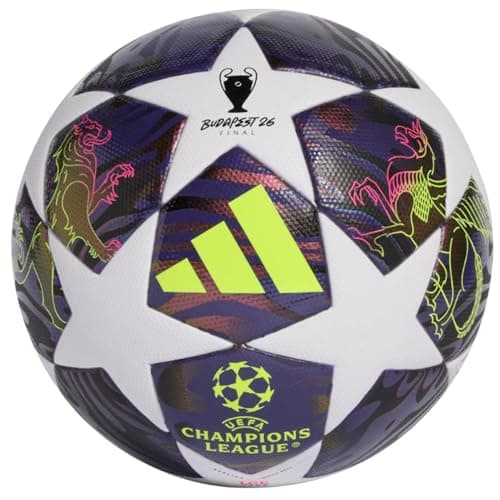 Image of adidas UEFA Champions League Final J350 Replica Ball JX9098, Unisex Footballs, Multicoloured, Size 4