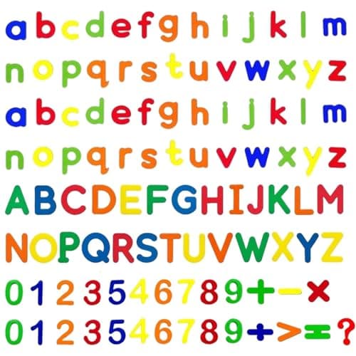 Image of 135 PCS Magnetic Letters and Numbers Set, Fridge Magnets, Color Magnetic Alphabet Letters, Apply to Spelling Learning Game(15 Used by people over the age of)