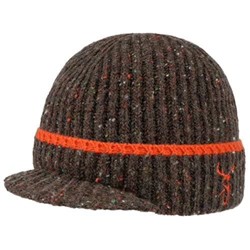 Image of Stetson Deer Beanie Schirmmütze Knitted Wool Blend Made in Italy Unisex Autumn Winter Brown One Size