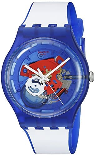 Image of Swatch SUON112 Unisex Analogue Quartz Watch with Silicone Strap