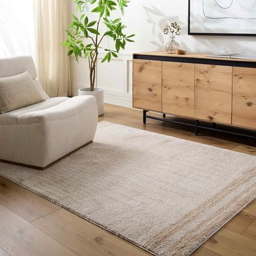 Image of Livabliss Enso3 Nakuru Shaggy Berber Style Floor Covering 120x170 cm – Plush Thick Pile for Living Room & Bedroom, Neutral Boho Design, Easy Care, Light Beige & Beige