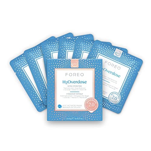 Image of H2Overdose Advanced Collection 2.0 UFO-Activated Facial Mask, Hydrating Facial, Beauty & Personal Care, Hyaluronic Acid & Vitamin E, For All Skin Types, Dry skin & Flaky Skin, 6 Pieces in pack