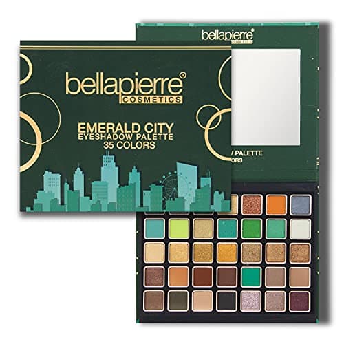 Image of Bellapierre Emerald City Eyeshadow Palette | 35 Shades in Matte, Satin, Shimmer, & Foil Finishes | Non-Toxic & Paraben Free | Vegan & Cruelty Free