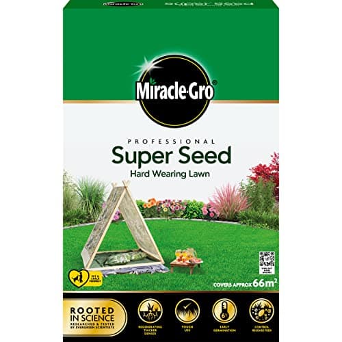 Image of Miracle-Gro Professional Super Seed Hard Wearing Lawn Seed, 66m2