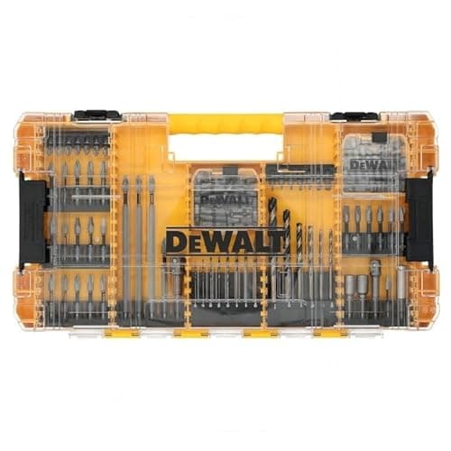 Image of DEWALT TOUGH GRIP 120-Piece Screwdriver Bit Set, 1/4-in Hex Shank, Impact Ready, Alloy Steel, TOUGH CASE+ Storage
