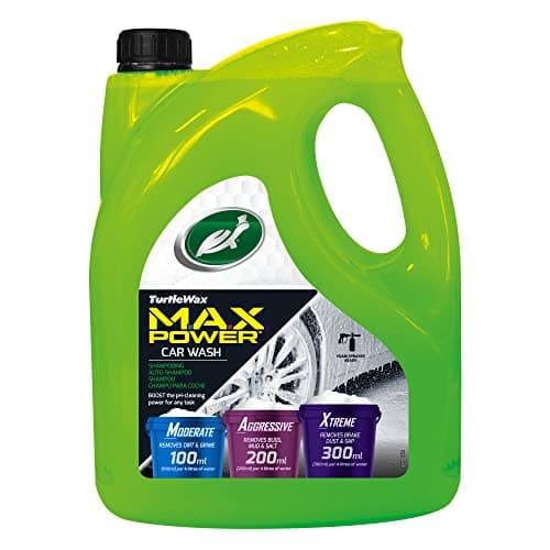 Image of Turtle Wax 53284 M.A.X. Power Car Wash Shampoo Car Care Removes Car Wax 4L