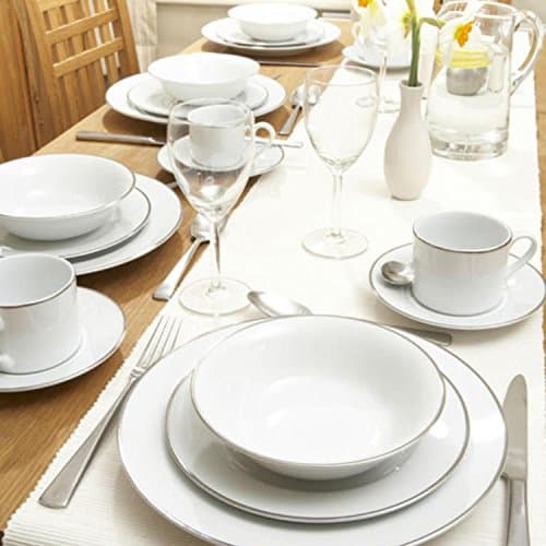 Image of Royal Worcester Classic Platinum 20 Piece Dinner Set
