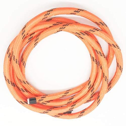 Image of Accuspark Braided Orange 8mm HT Ignition Lead Cable – 2 Metres, Spiral Core Wire, Durable Silicone, Superior Spark Suppression, Universal Replacement Ignition Lead for Classic & Modern Cars