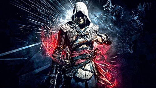 Image of Magic Canvas Art - Pictures Assassin's Creed Game Gaming Gaming Canvas Picture 1 Piece High Quality Art Print Modern Wall Pictures Wall Decoration Design Wall Picture Size: 100 x 75 cm