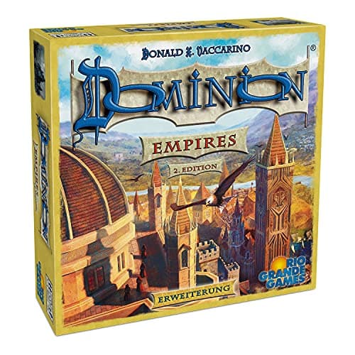Image of Rio Grande Games Dominion Empires 2nd Edition, Yellow - Board Game Expansion for 6+ Players, Ages 8+