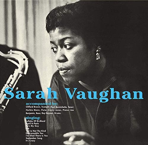 Image of Sarah Vaughan with Clifford Brown (Limited Edition Transparent Blue Vinyl) [VINYL]