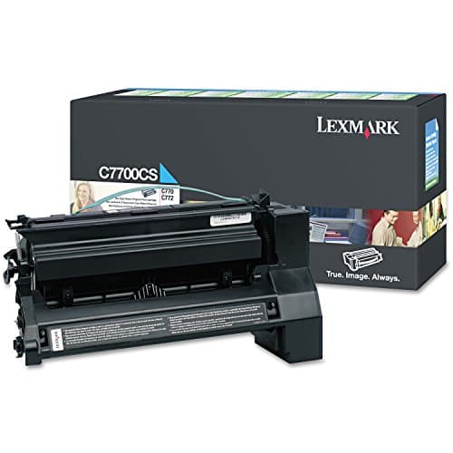 Image of Lexmark - C7700CS laser toner cartridge - 1 x cyan blue - 6000 pages - LRP / LCCP C770 C772 C770n / C772n / X772e
