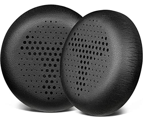 Image of SOULWIT Professional Replacement Ear Pads Cushions for AKG Y500 On-Ear Foldable Wireless Bluetooth Headphones, Earpads with Soft Protein Leather - Black