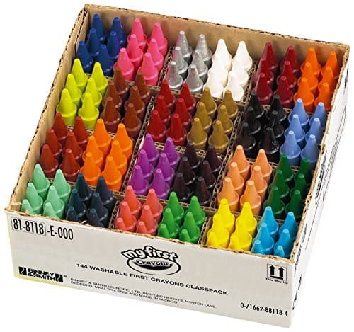 Image of CRAYOLA MyFirst Crayons - Assorted Colours (Pack of 144) | Perfect for School Classrooms