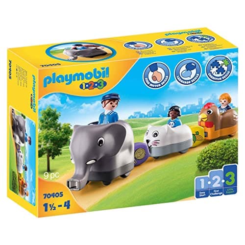 Image of PLAYMOBIL 1.2.3 70405 Animal Train, Children Ages 1.5 - 4