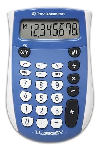 Image of Texas Instruments TI-503 SV calculator Pocket Display Blue, Grey