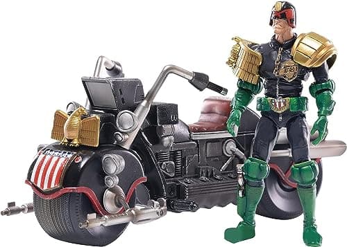 Image of Hiya Toys MERCHANDISING LICENCE Judge Dredd - Dredd & Lawmaster MK II Px 1/8 Exquisite Mini Action Figure