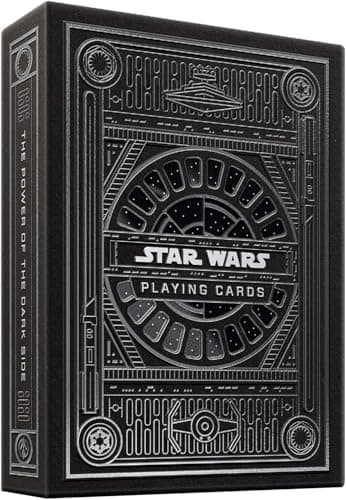 Image of theory11 Star Wars Silver Edition Dark Side Playing Cards (Black)