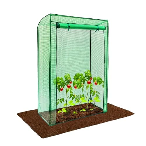 Image of Tomato Greenhouse Reinforced Frame & Cover Outdoor Garden Plant Grow Green House By Crystals®