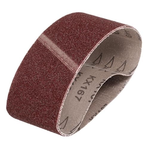 Image of sourcing map 100mm x 610mm Sanding Belts, 2 Pcs 40 Grits Aluminum Oxide Abrasive Belt Sander File Belt for Woodworking, Metal Polishing, Knife Sharpener