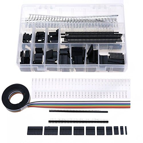 Image of DollaTek 635 PCS 2.54mm Pin Headers IDC Cable Kit Pitch JST SM 1 2 3 4 5 6 Pin Housing Connector Dupont Male Female Crimp Pins Adaptor Assortment Set
