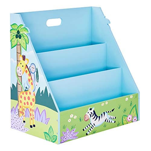 Image of Fantasy Fields Sunny Safari Kids Bookshelf Bookcase Book and Toy Organiser Storage UK-TD-13141A