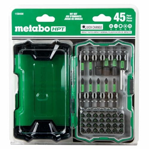 Image of Metabo HPT Impact Driver Bit Set | 45-Piece | 1/4-Inch | 115845M