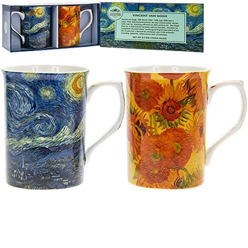 Image of Leonardo LP92364A "Van Gogh Castle" Mugs, Set Of 2