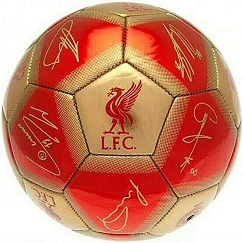 Image of Liverpool FC 2020/21 Official Gift Size 5 ADULT Ball Signature Football Red LFC