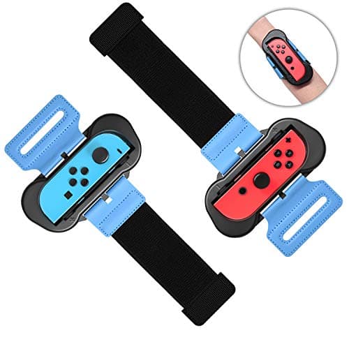 Image of FASTSNAIL 2PCS Straps for Switch Dance Games 2026/2025/2024/2023/2022/2021,Wrist Band for Switch Controller/OLED for JoyCon, Dance Game Wrist Strap,Elastic Wristband with Gamepad for Children Adults