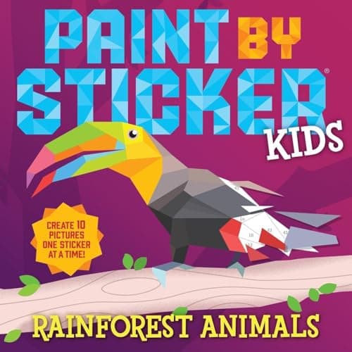 Image of Paint by Sticker Kids: Rainforest Animals