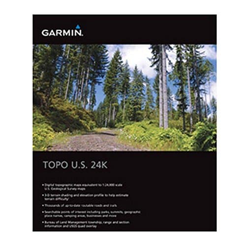 Image of Garmin Topo USA 24 K WEST – Maps for GPS, Geographic Coverage West of United States