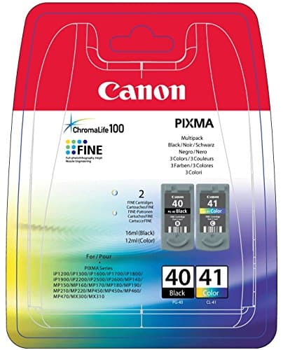 Image of Canon PG-40 Black & CL-41 Colour Ink Cartridge Bundle Pack