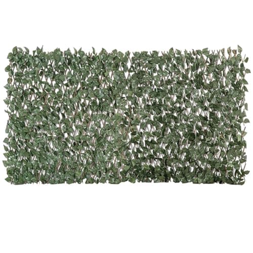 Image of SASONS Artificial Maple Leaf Fence Screen on Willow Trellis [1m x 2m (H x L)] Ivy Hedge Expanding Screening Best for Garden Privacy Cover Walls Decor Use Indoor/Outdoor