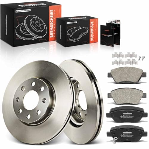 Image of Frankberg Brake Kit incl. 2x Brake Disc + 4x Brake Pad Front Compatible with Corsa D S07 Adam M13 Corsa D Box/Hatchback S07 Replace# 95521571