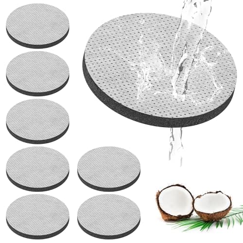 Image of 8 Pack Water Bottle Filter Discs Compatible with Brita Water Bottle, Micro Disc Water Filter Discs for Brita Fill and Go Water Bottle Replacement Reduce Chlorine, Microparticles and Other Impurities
