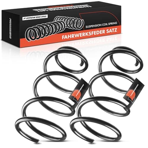 Image of Frankberg 2x Coil Spring Front axle Left Right Compatible with V40 Hatchback 525 526 2012-2021 Replace# 31387193
