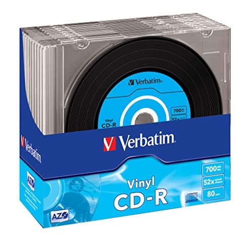 Image of Verbatim 43426 52x Vinyl CD-R - Slim Case 10 Pack