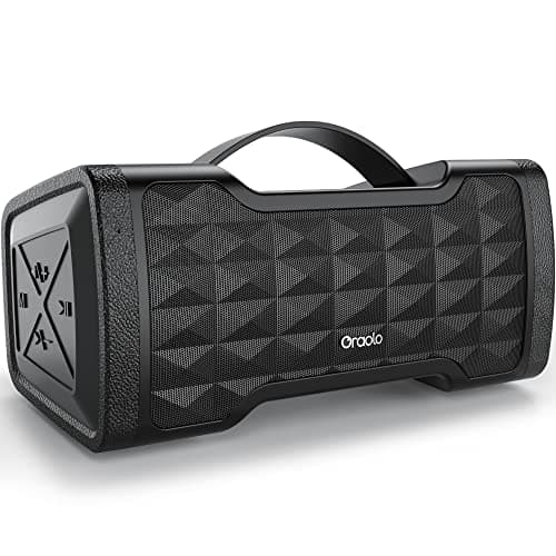 Image of oraolo Bluetooth Speaker Loud 40W Wireless Portable Large Speaker Stereo Sound, IPX6 Waterproof, Support USB/AUX Input, Built-in Mic for Home Party Outdoor (Black)