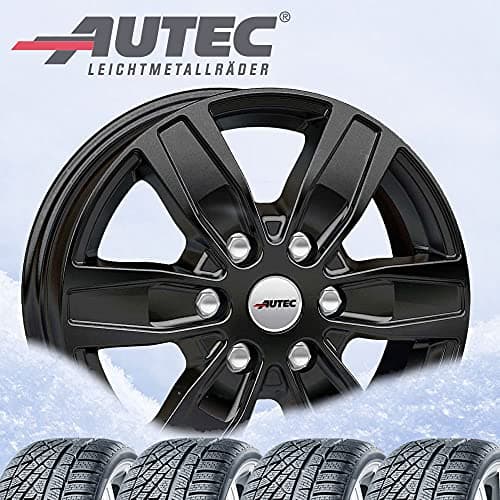 Image of 4 Winter wheels Quantro 7x17 ET 55 5x160 Schwarz matt with 235/55 R17 103V NEX Winguard Sport 2 XL M+S 3PMSF